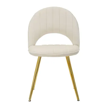 Krzesło FLEX Kremowe 52 48 78 cm Zestaw 2 szt.